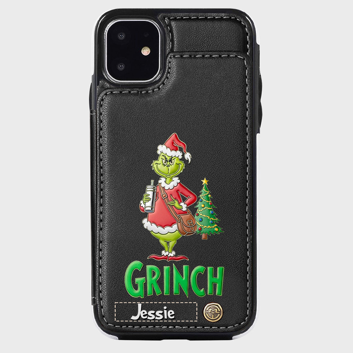 Merry Grinchmas - Personalized Stole Christmas Wallet Phone Case