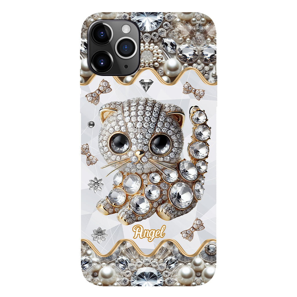 Coque de téléphone personnalisée avec motif chat Scottish Fold - J'adore le Scottish Fold