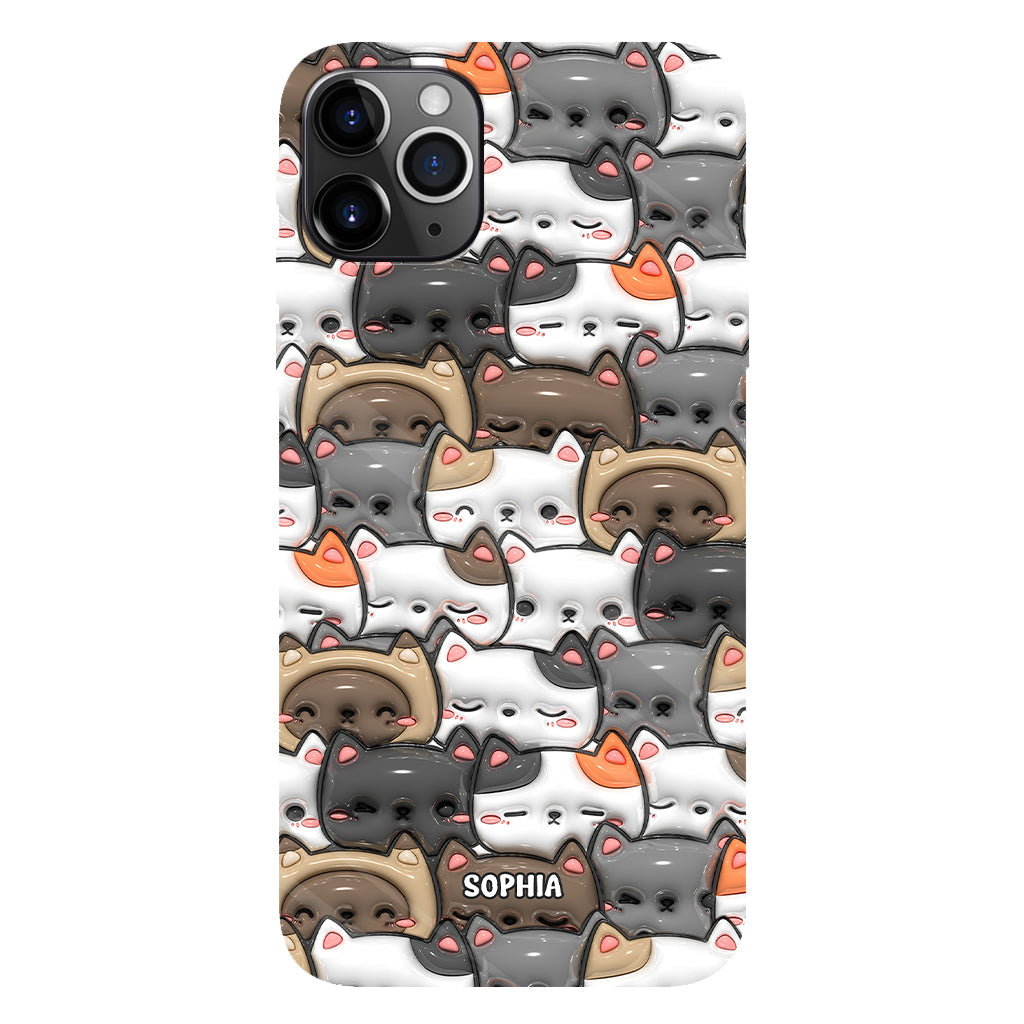 Oui, j'ai besoin de tous ces chats ! - Coque de téléphone personnalisée avec imprimé chat intégral