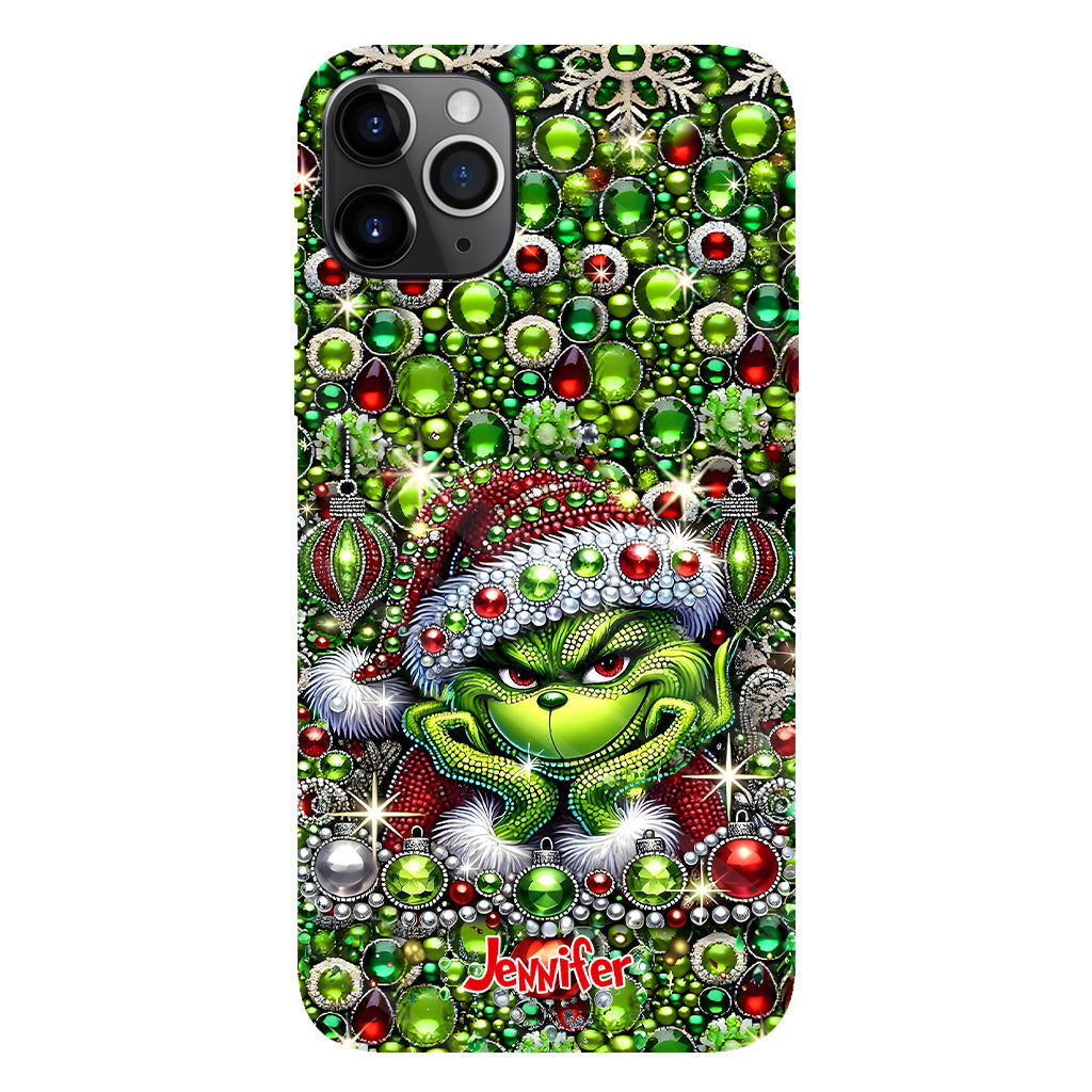 Joyeux Noël - Coque de téléphone personnalisée avec motif étole de Noël