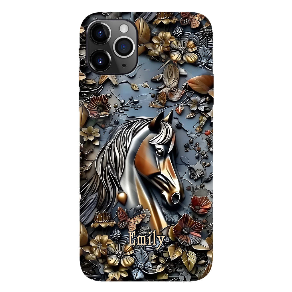 Stunning Horse - Personalized Horse Full Print Phone Case