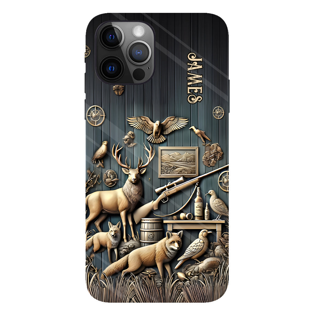 Étui de téléphone Vintage Tools - Illustration personnalisée de chasse