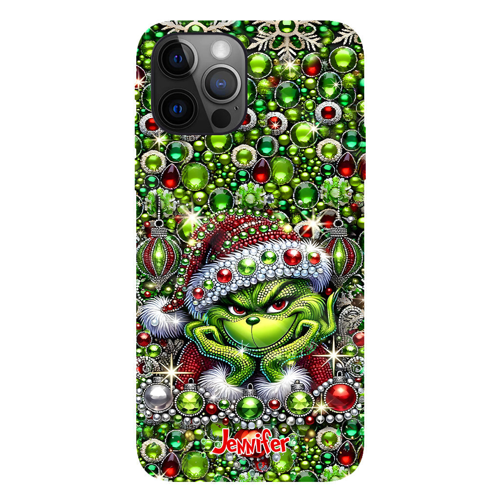 Joyeux Noël - Coque de téléphone personnalisée avec motif étole de Noël