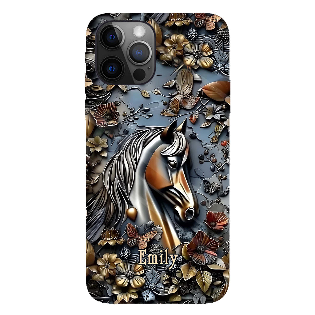 Stunning Horse - Personalized Horse Full Print Phone Case