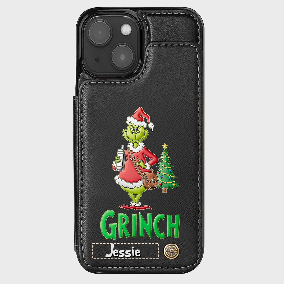 Merry Grinchmas - Personalized Stole Christmas Wallet Phone Case