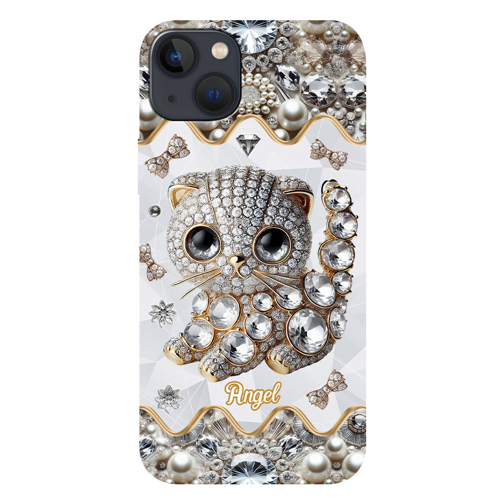 Coque de téléphone personnalisée avec motif chat Scottish Fold - J'adore le Scottish Fold