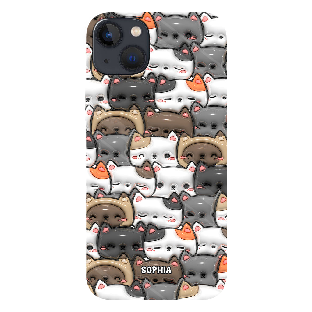 Oui, j'ai besoin de tous ces chats ! - Coque de téléphone personnalisée avec imprimé chat intégral