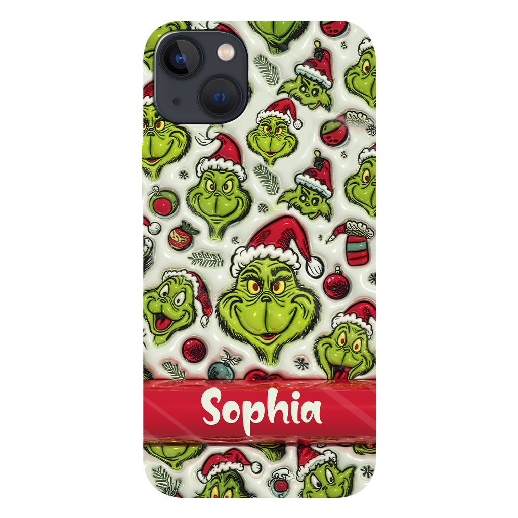 Green Character - Personalized Stole Christmas Full Print Phone Case