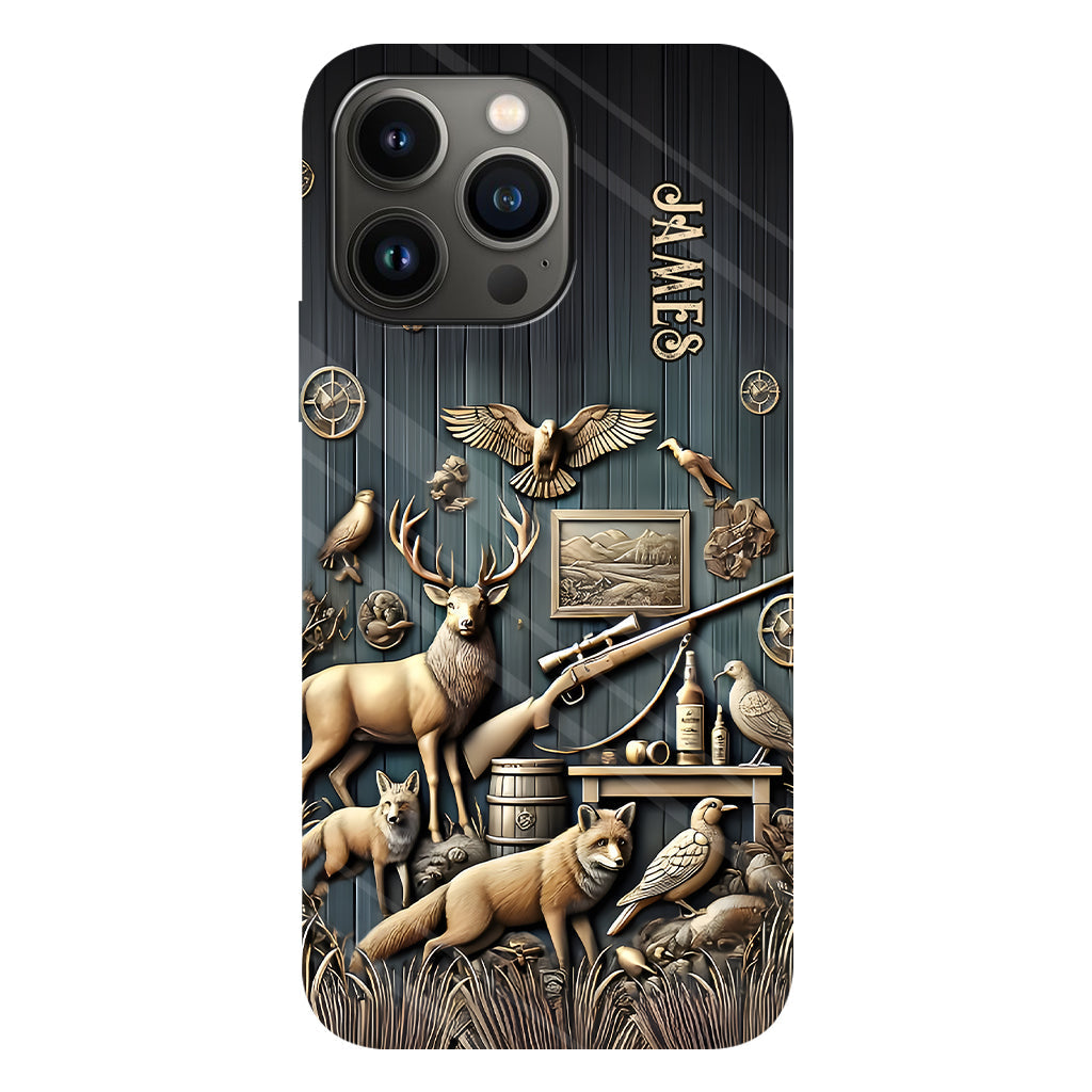 Étui de téléphone Vintage Tools - Illustration personnalisée de chasse