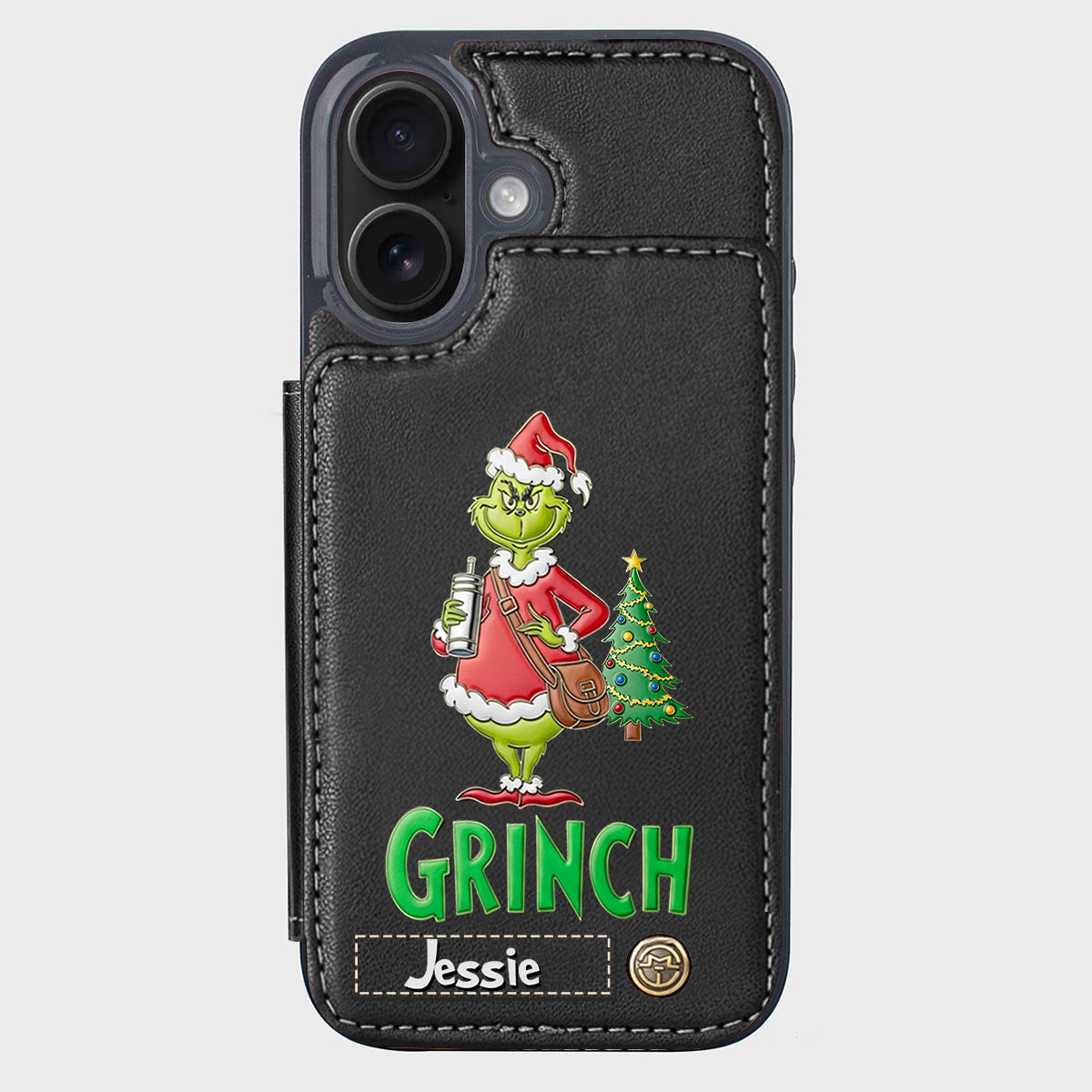 Merry Grinchmas - Personalized Stole Christmas Wallet Phone Case