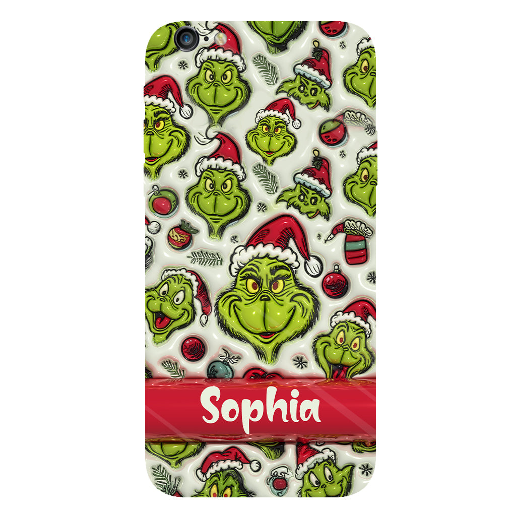 Green Character - Personalized Stole Christmas Full Print Phone Case