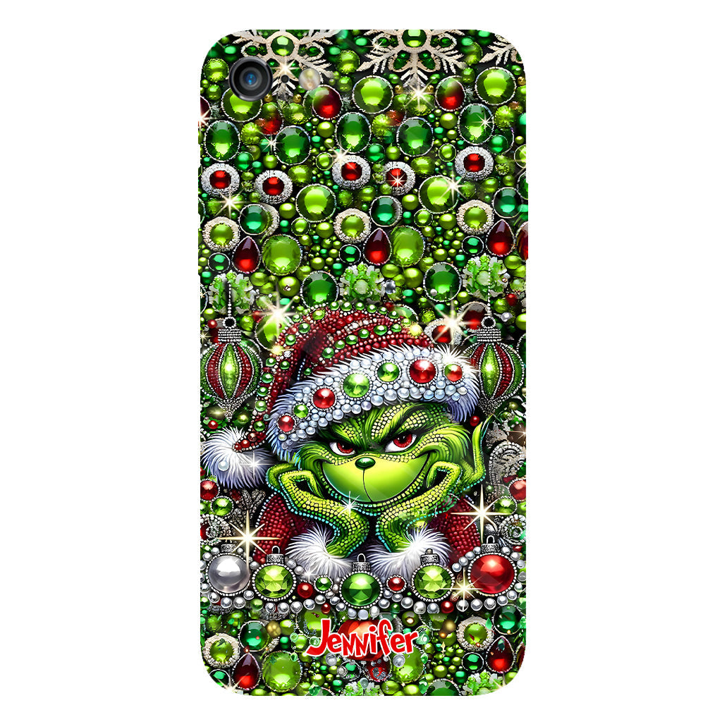 Joyeux Noël - Coque de téléphone personnalisée avec motif étole de Noël