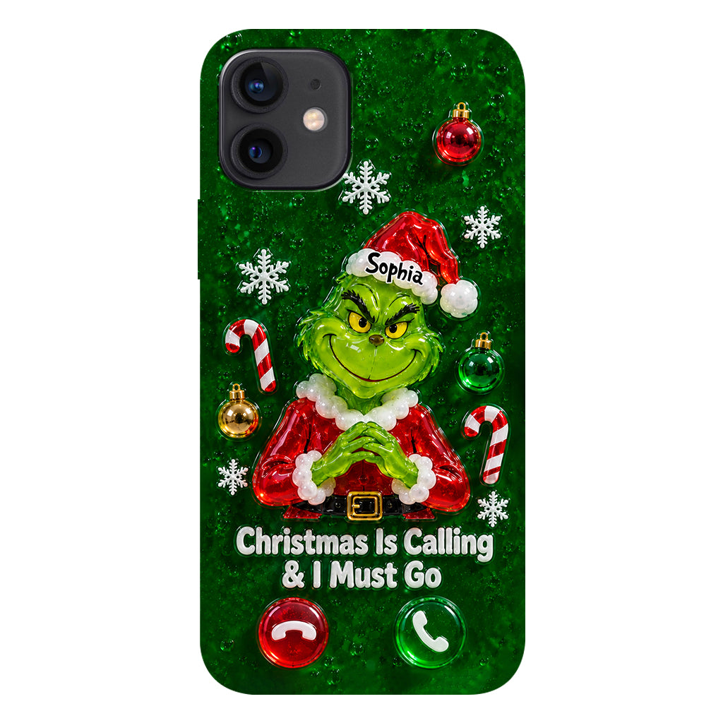 Christmas Is Calling & I Must Go - Personalized Stole Christmas Full Print Phone Case