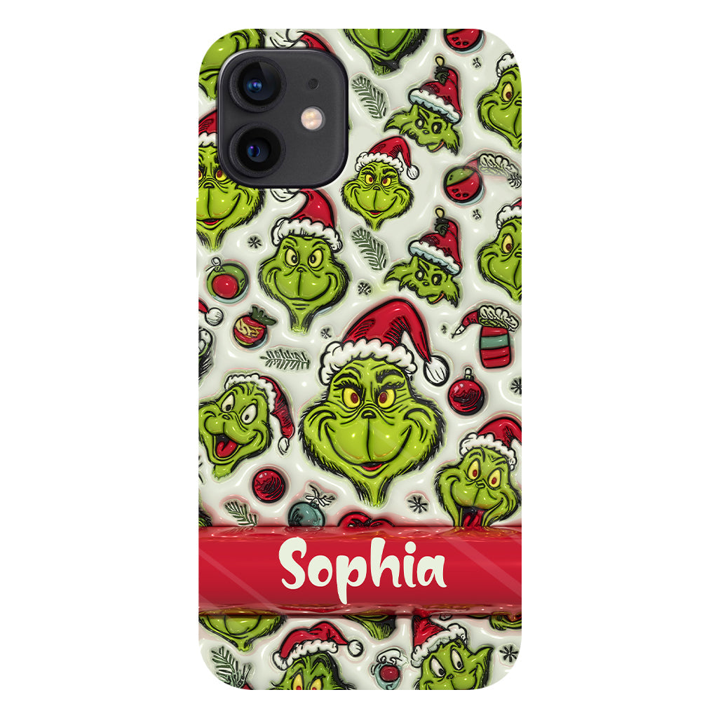 Green Character - Personalized Stole Christmas Full Print Phone Case