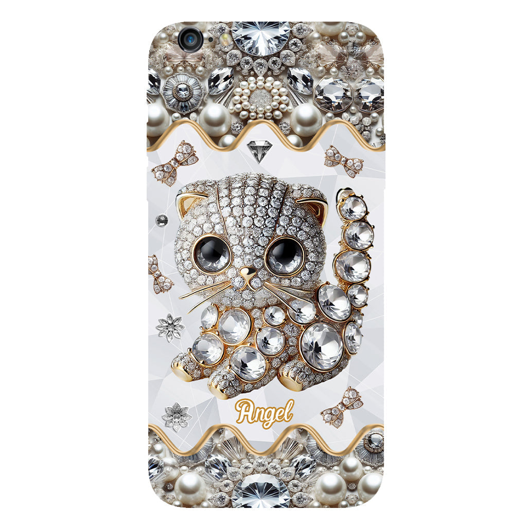 Coque de téléphone personnalisée avec motif chat Scottish Fold - J'adore le Scottish Fold