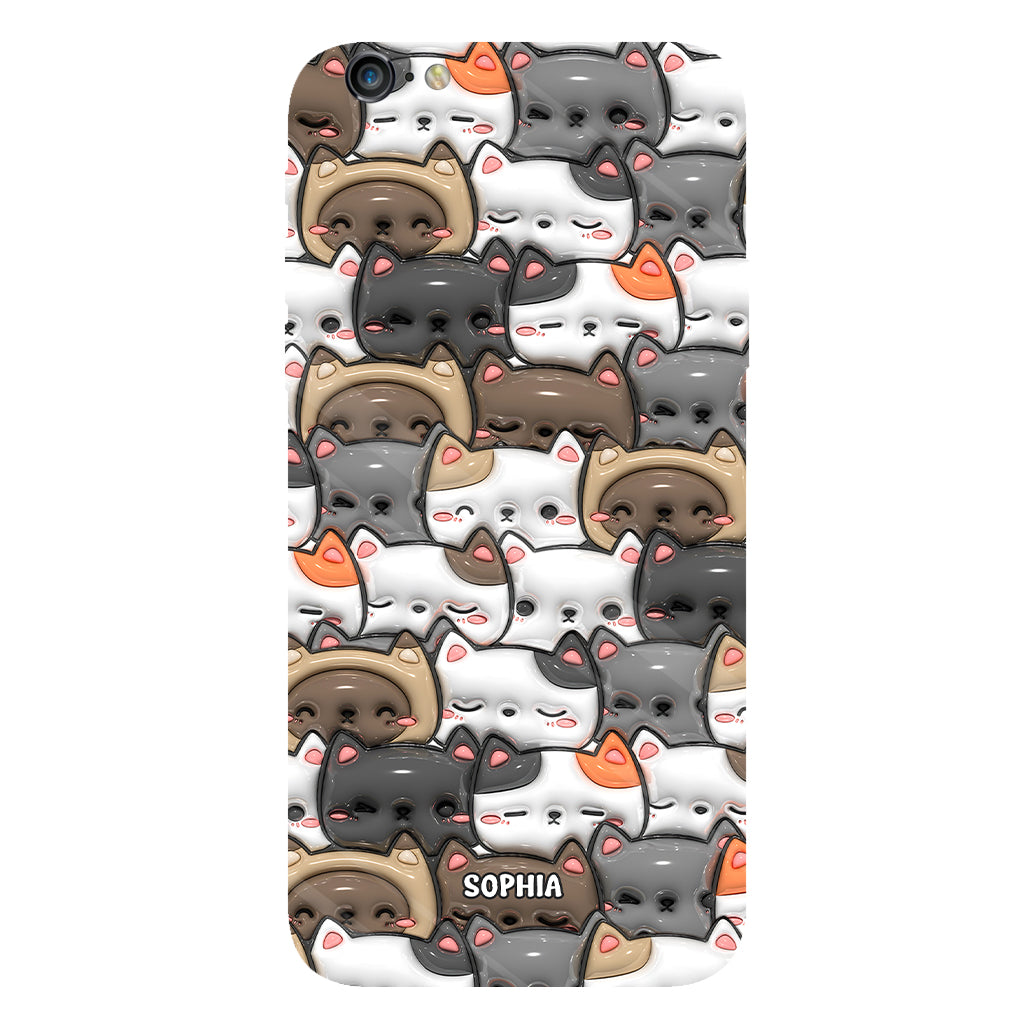 Oui, j'ai besoin de tous ces chats ! - Coque de téléphone personnalisée avec imprimé chat intégral