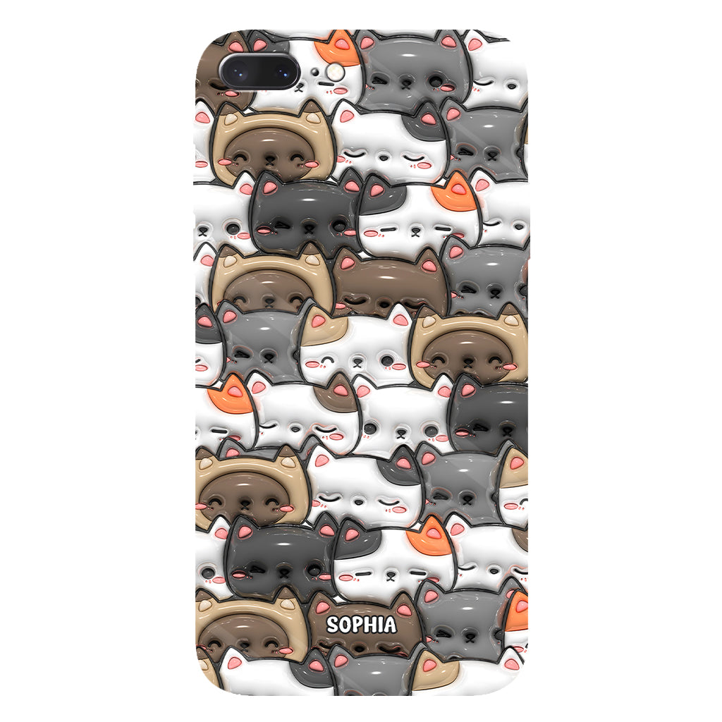 Oui, j'ai besoin de tous ces chats ! - Coque de téléphone personnalisée avec imprimé chat intégral