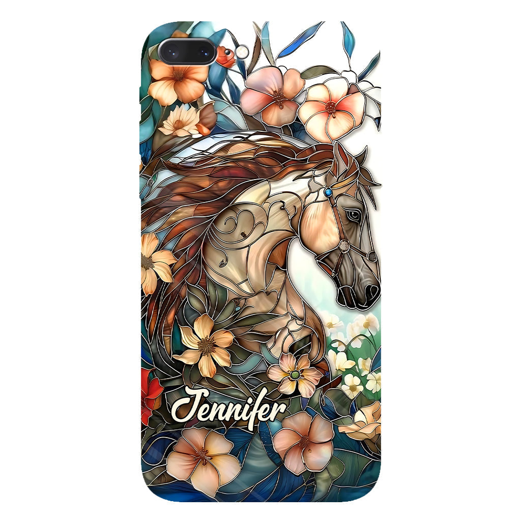 Love Horses - Personalized Horse Full Print Phone Case