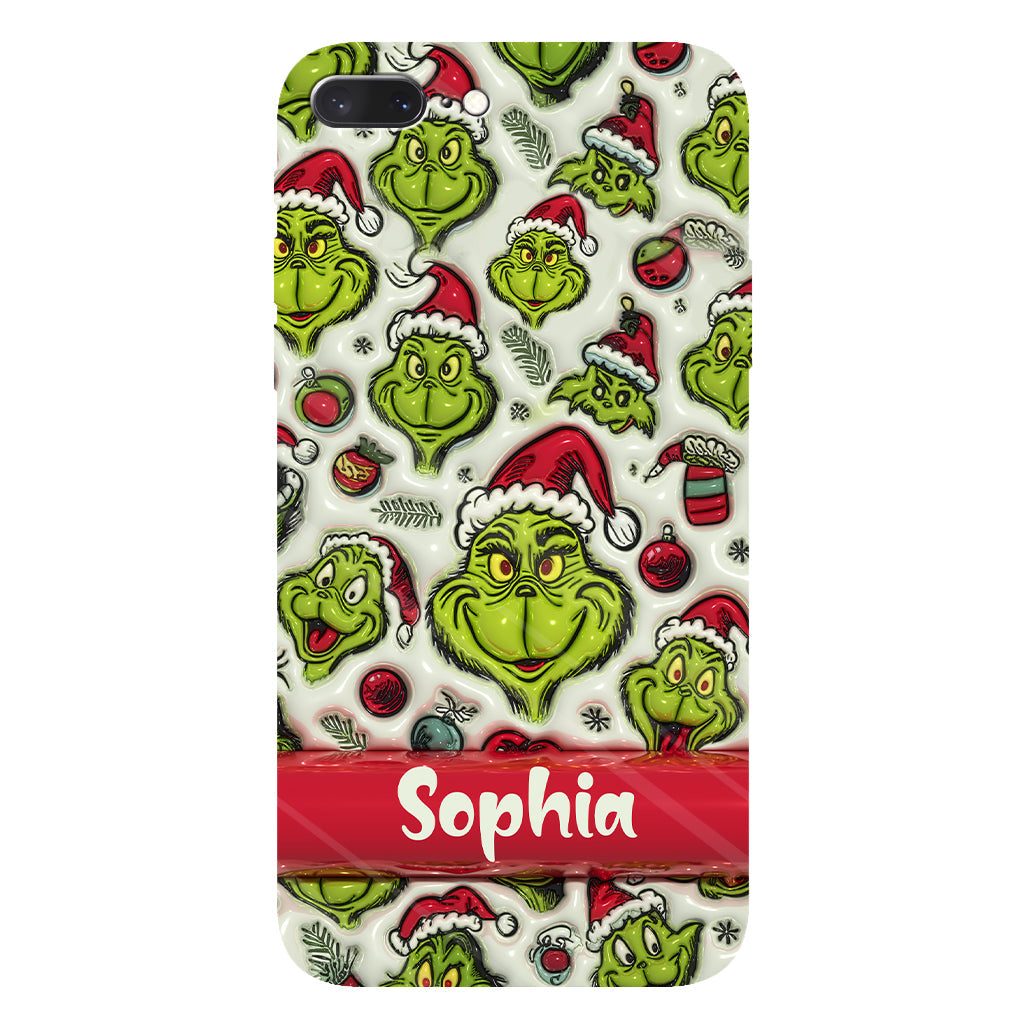 Green Character - Personalized Stole Christmas Full Print Phone Case