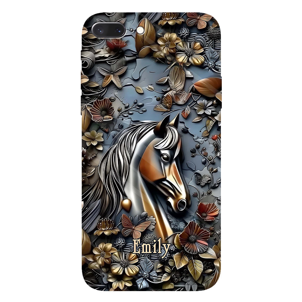 Stunning Horse - Personalized Horse Full Print Phone Case