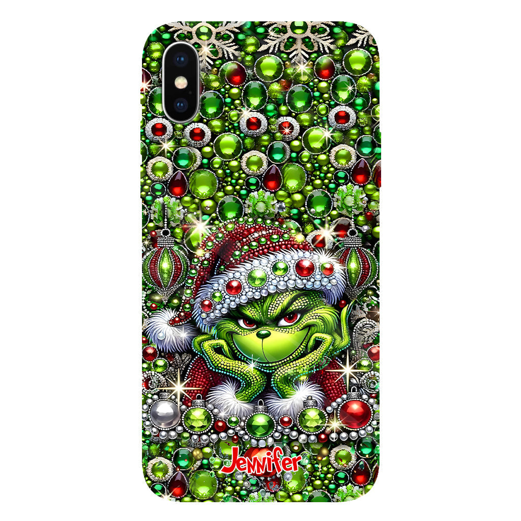 Joyeux Noël - Coque de téléphone personnalisée avec motif étole de Noël