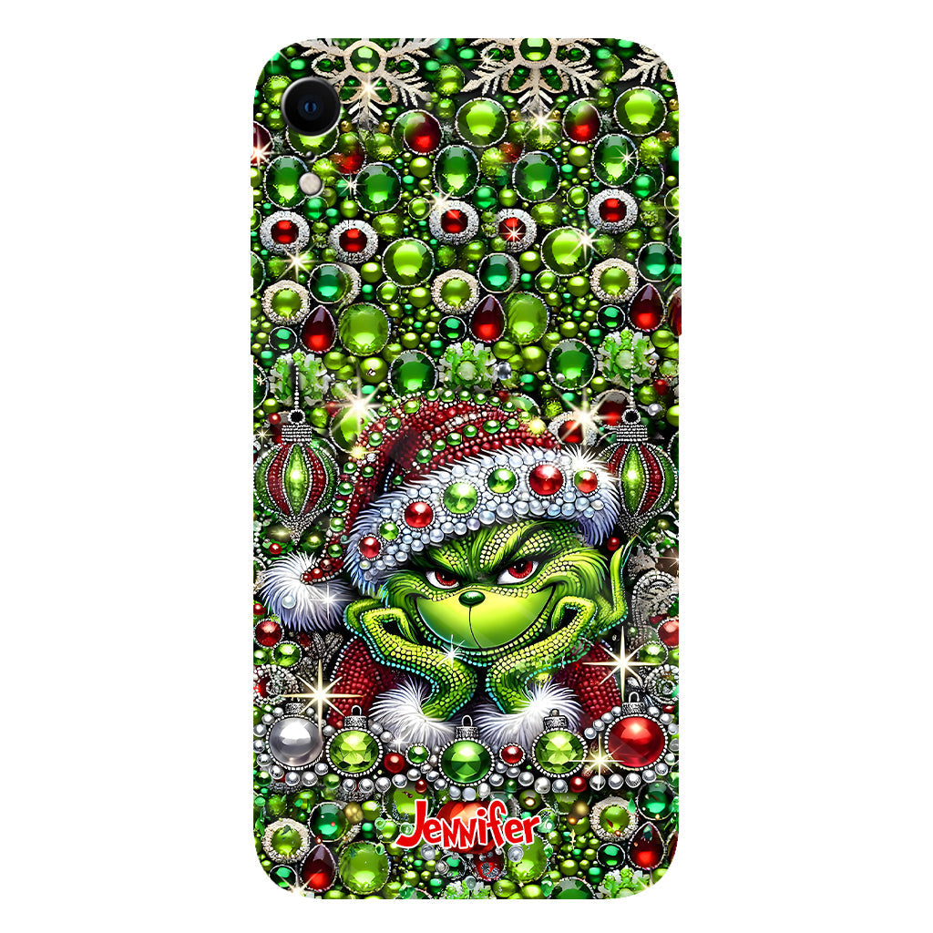 Joyeux Noël - Coque de téléphone personnalisée avec motif étole de Noël