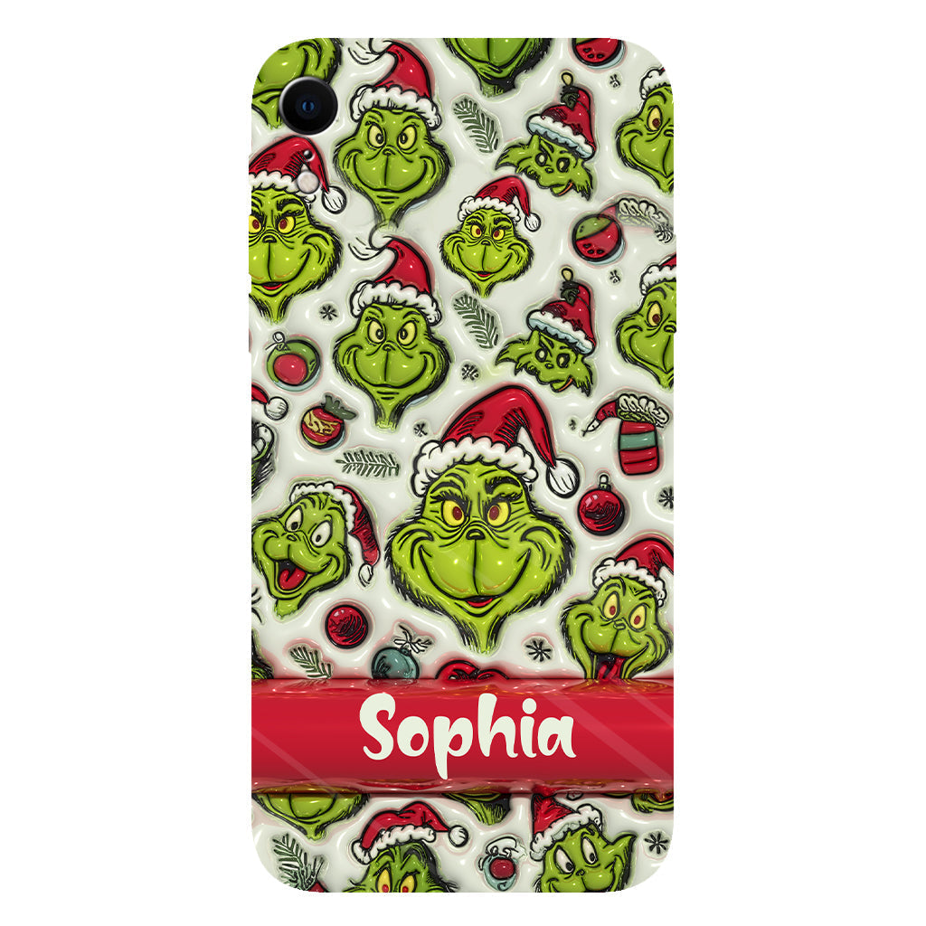 Green Character - Personalized Stole Christmas Full Print Phone Case