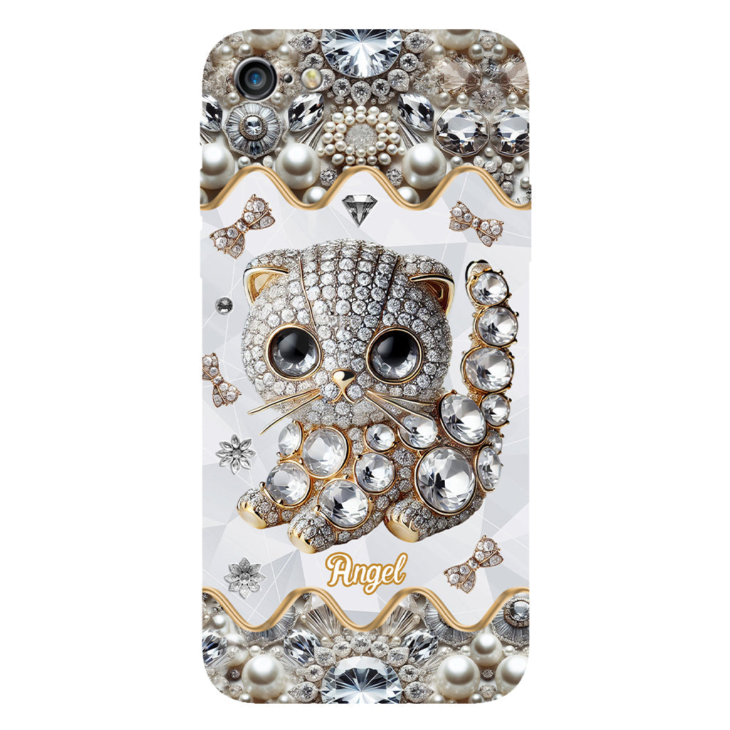 Coque de téléphone personnalisée avec motif chat Scottish Fold - J'adore le Scottish Fold