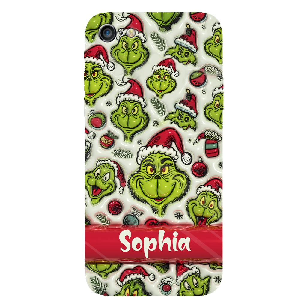 Green Character - Personalized Stole Christmas Full Print Phone Case