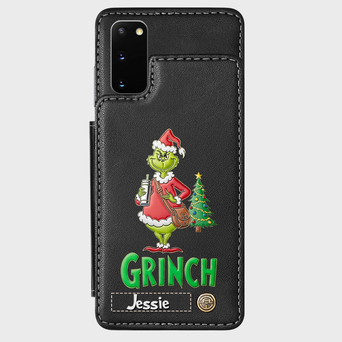 Merry Grinchmas - Personalized Stole Christmas Wallet Phone Case