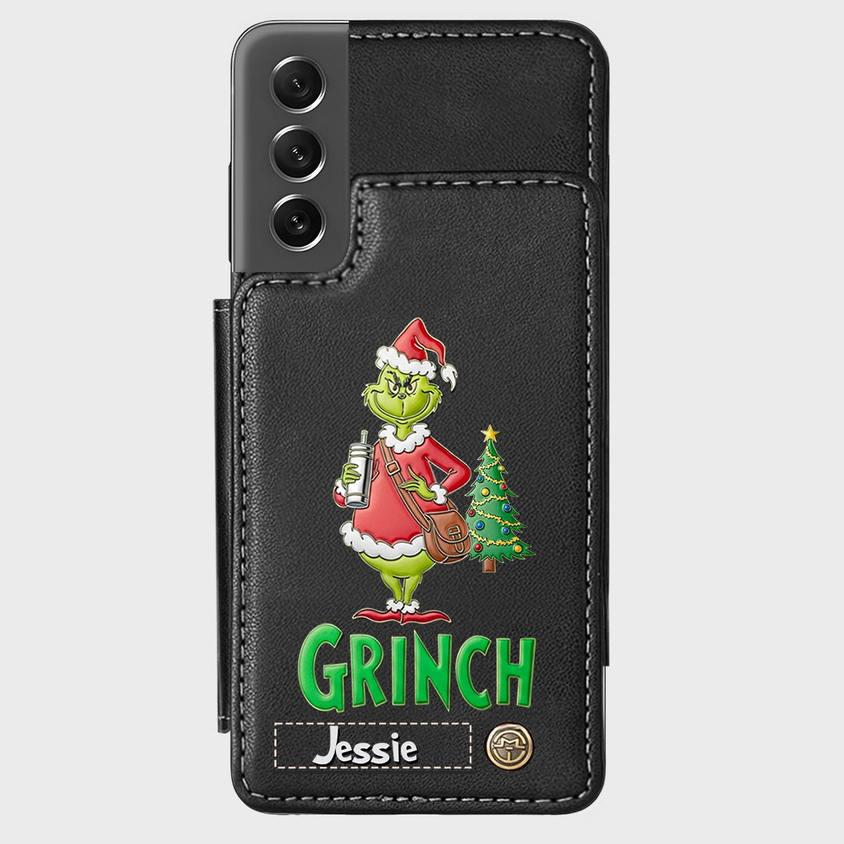 Merry Grinchmas - Personalized Stole Christmas Wallet Phone Case