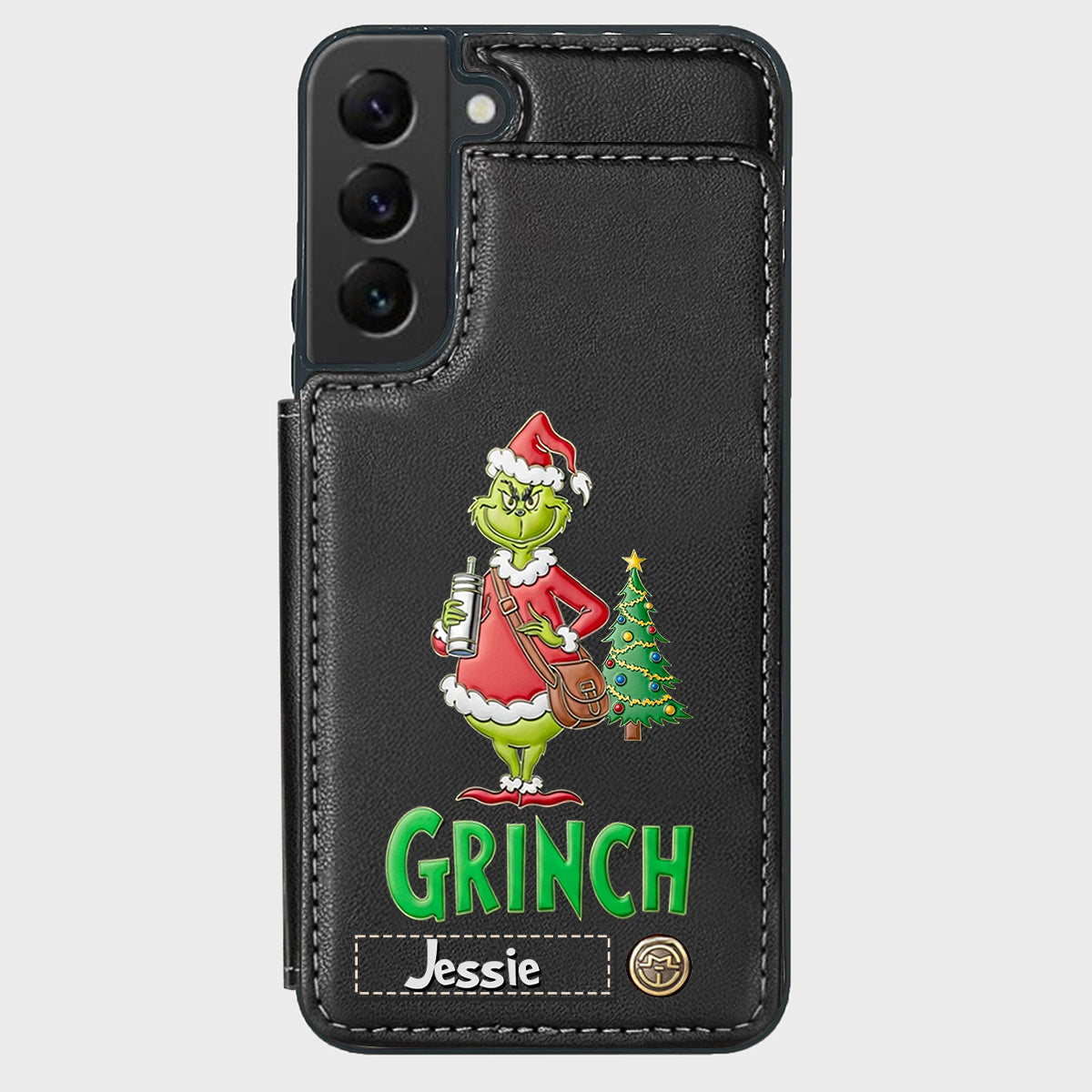 Merry Grinchmas - Personalized Stole Christmas Wallet Phone Case
