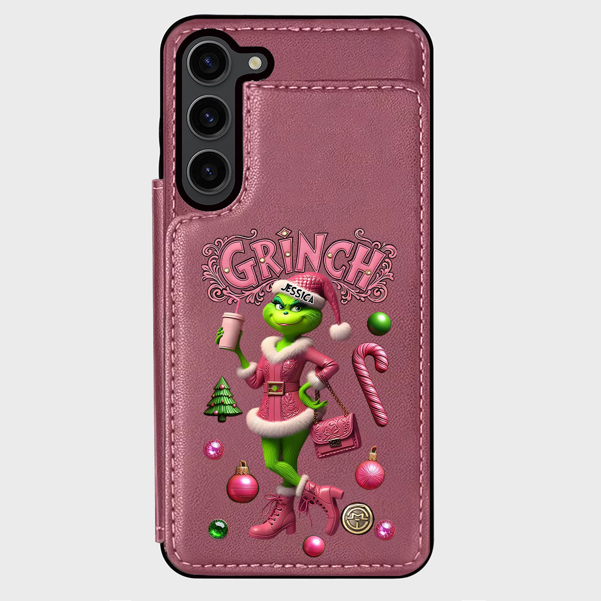 Merry Grinchmas - Personalized Stole Christmas Wallet Phone Case