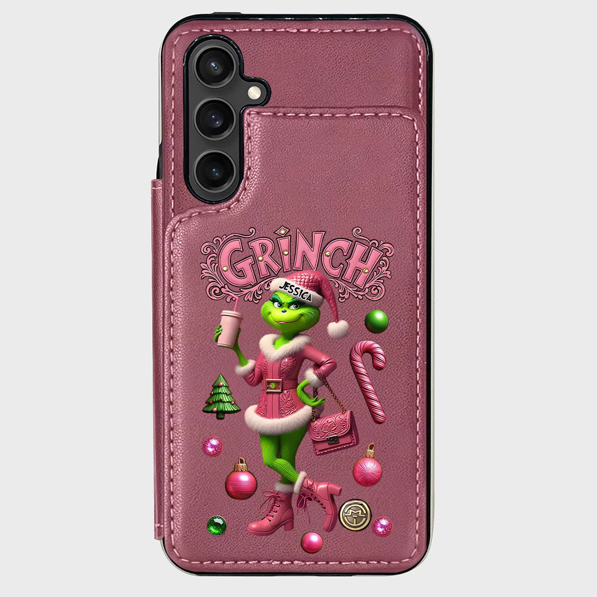 Merry Grinchmas - Personalized Stole Christmas Wallet Phone Case
