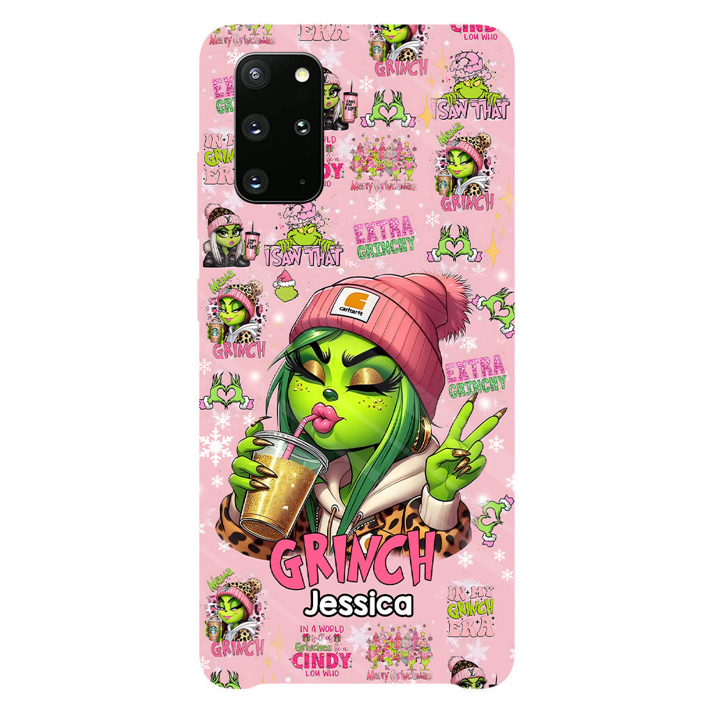 Coque de téléphone Pinky - Imprimé intégral « Étole de Noël » personnalisé