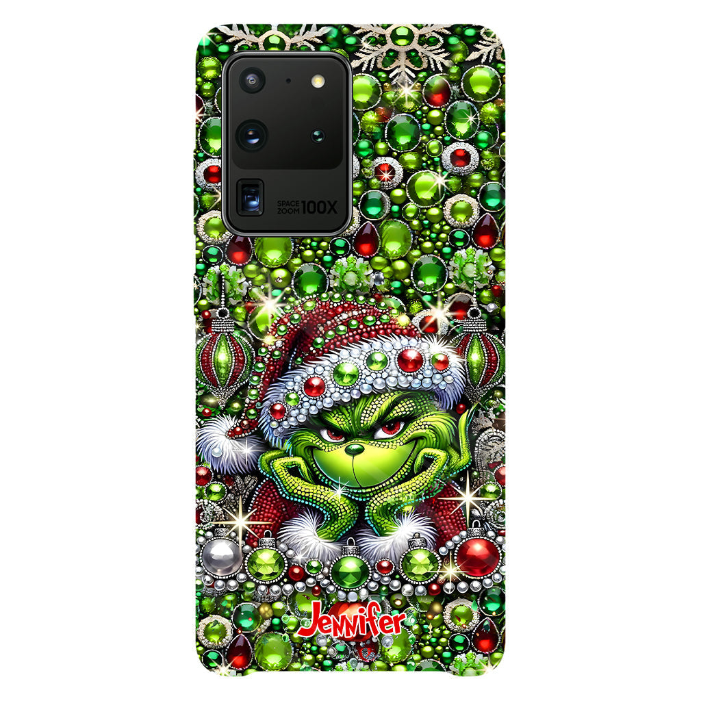 Joyeux Noël - Coque de téléphone personnalisée avec motif étole de Noël