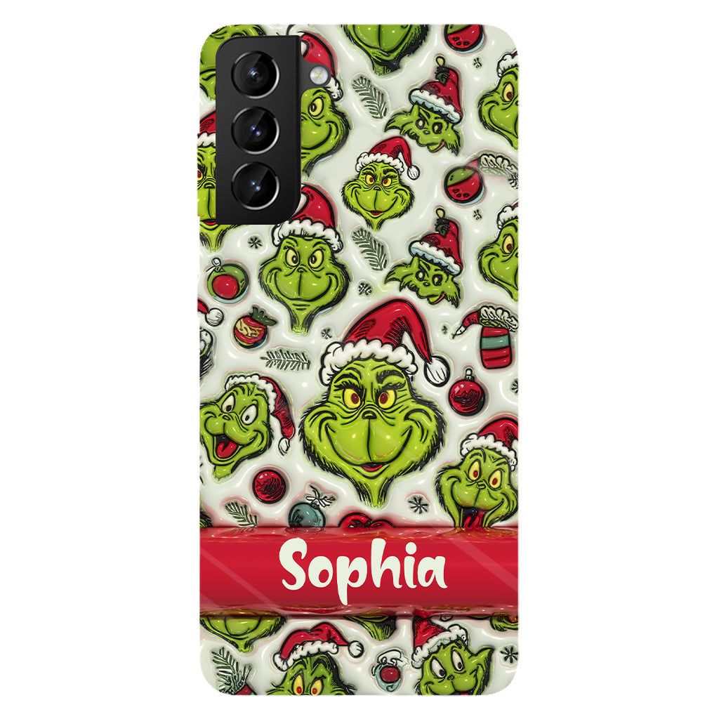 Green Character - Personalized Stole Christmas Full Print Phone Case