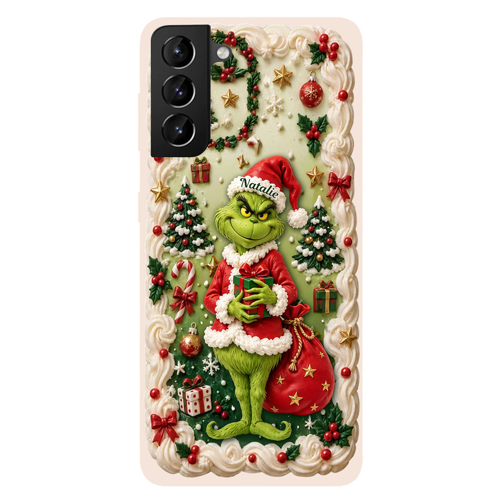 Merry Xmas - Personalized Stole Christmas Phone Case & Embroidered Lanyard