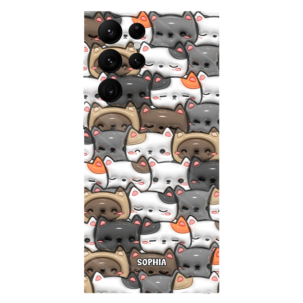 Oui, j'ai besoin de tous ces chats ! - Coque de téléphone personnalisée avec imprimé chat intégral