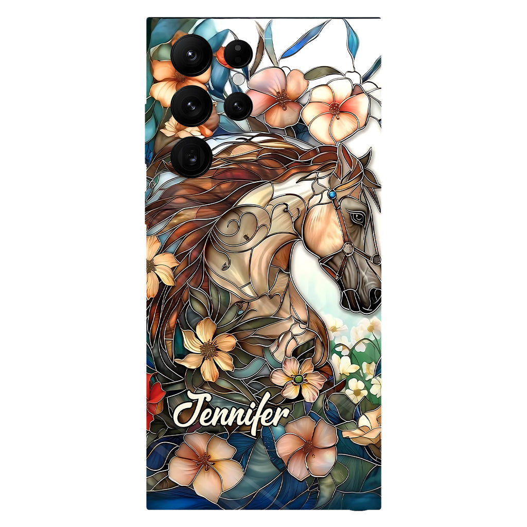 Love Horses - Personalized Horse Full Print Phone Case