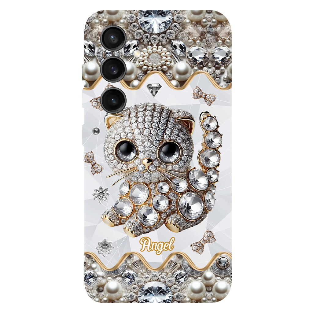 Coque de téléphone personnalisée avec motif chat Scottish Fold - J'adore le Scottish Fold