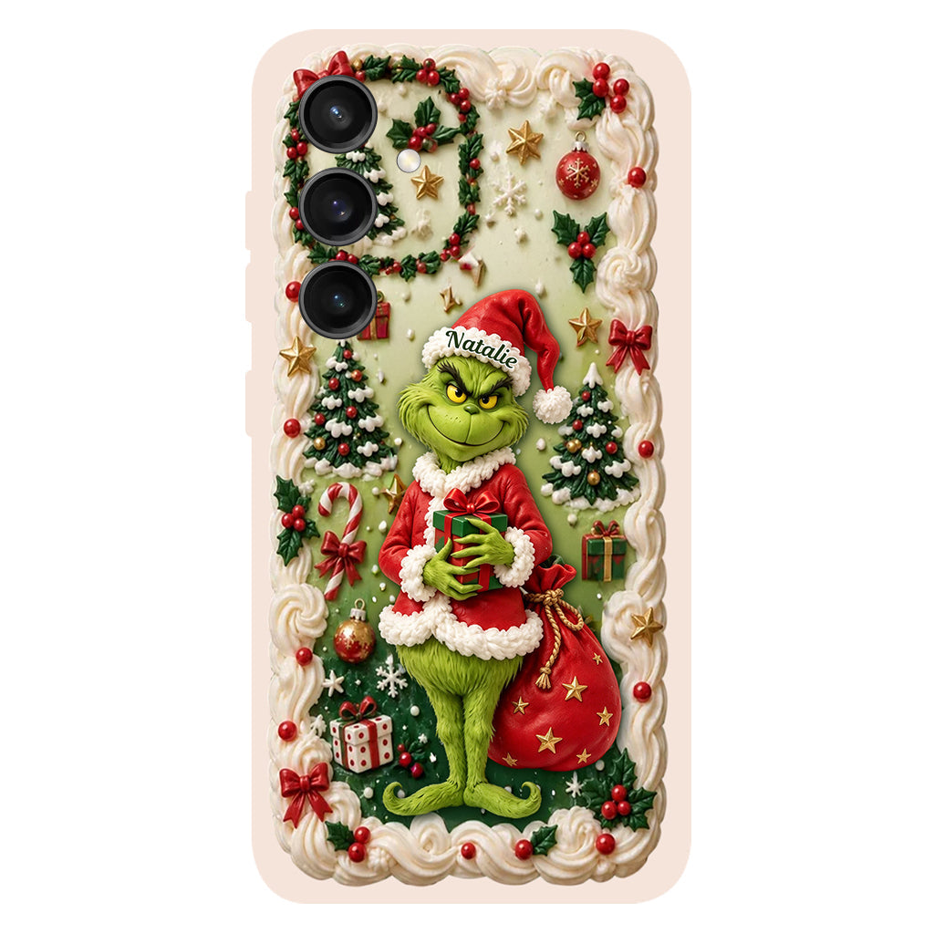 Merry Xmas - Personalized Stole Christmas Phone Case & Embroidered Lanyard