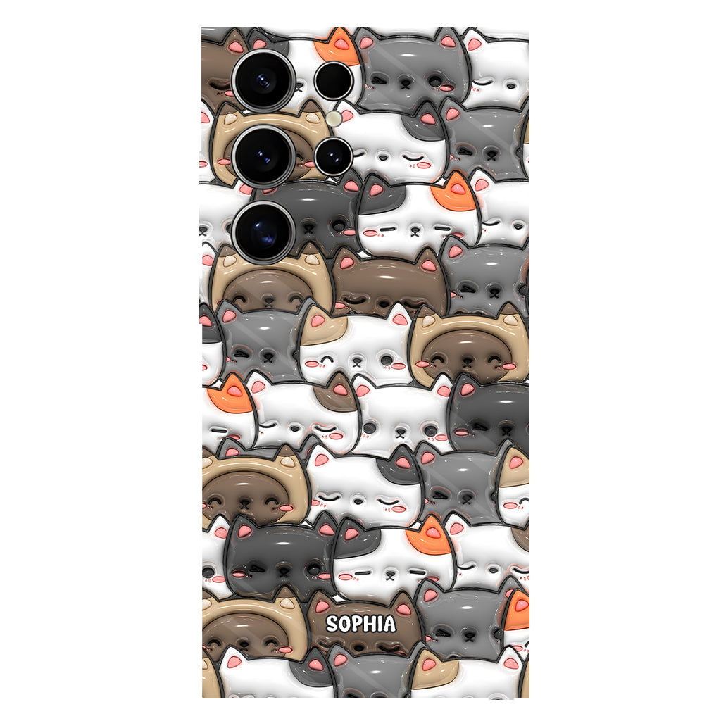 Oui, j'ai besoin de tous ces chats ! - Coque de téléphone personnalisée avec imprimé chat intégral