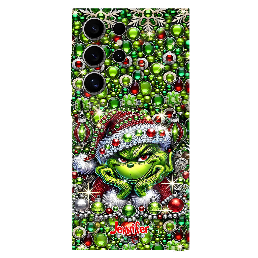 Joyeux Noël - Coque de téléphone personnalisée avec motif étole de Noël