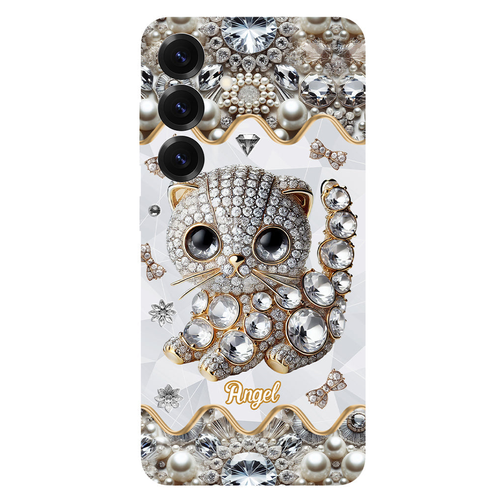 Coque de téléphone personnalisée avec motif chat Scottish Fold - J'adore le Scottish Fold