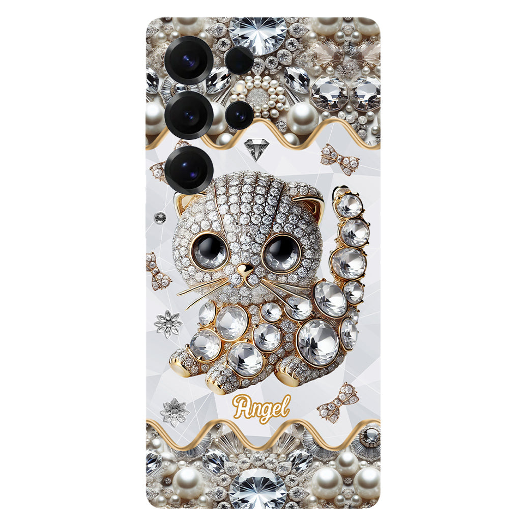 Coque de téléphone personnalisée avec motif chat Scottish Fold - J'adore le Scottish Fold