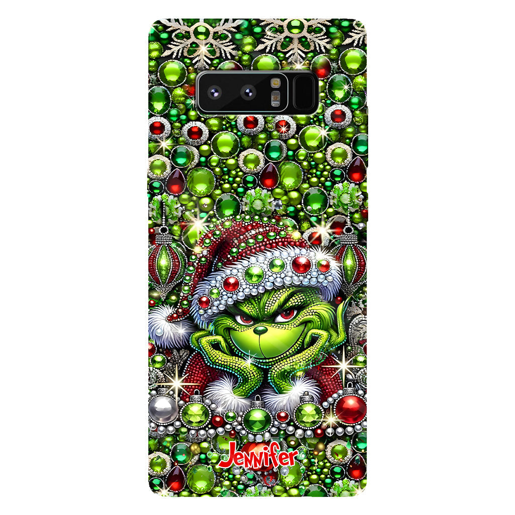 Joyeux Noël - Coque de téléphone personnalisée avec motif étole de Noël