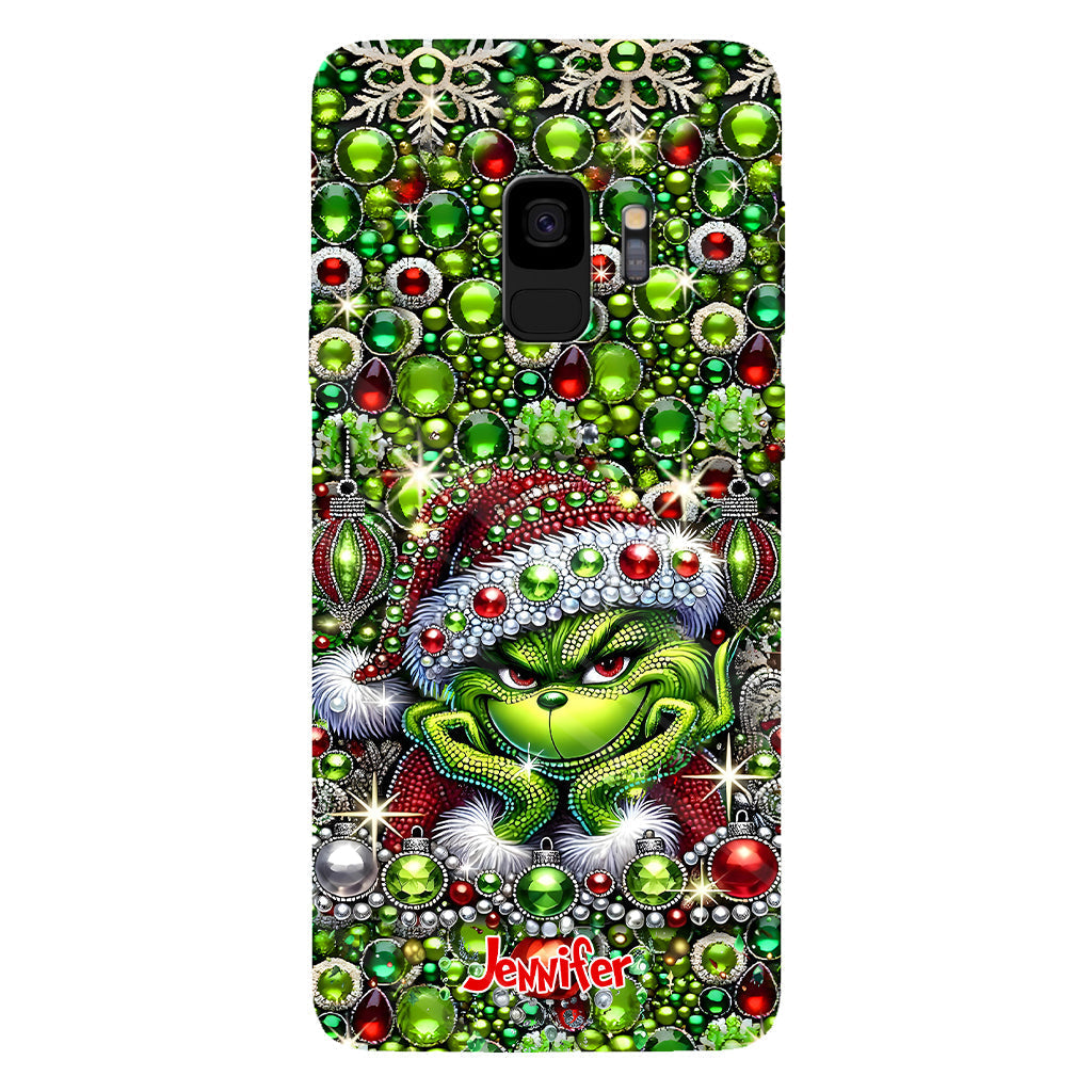 Joyeux Noël - Coque de téléphone personnalisée avec motif étole de Noël