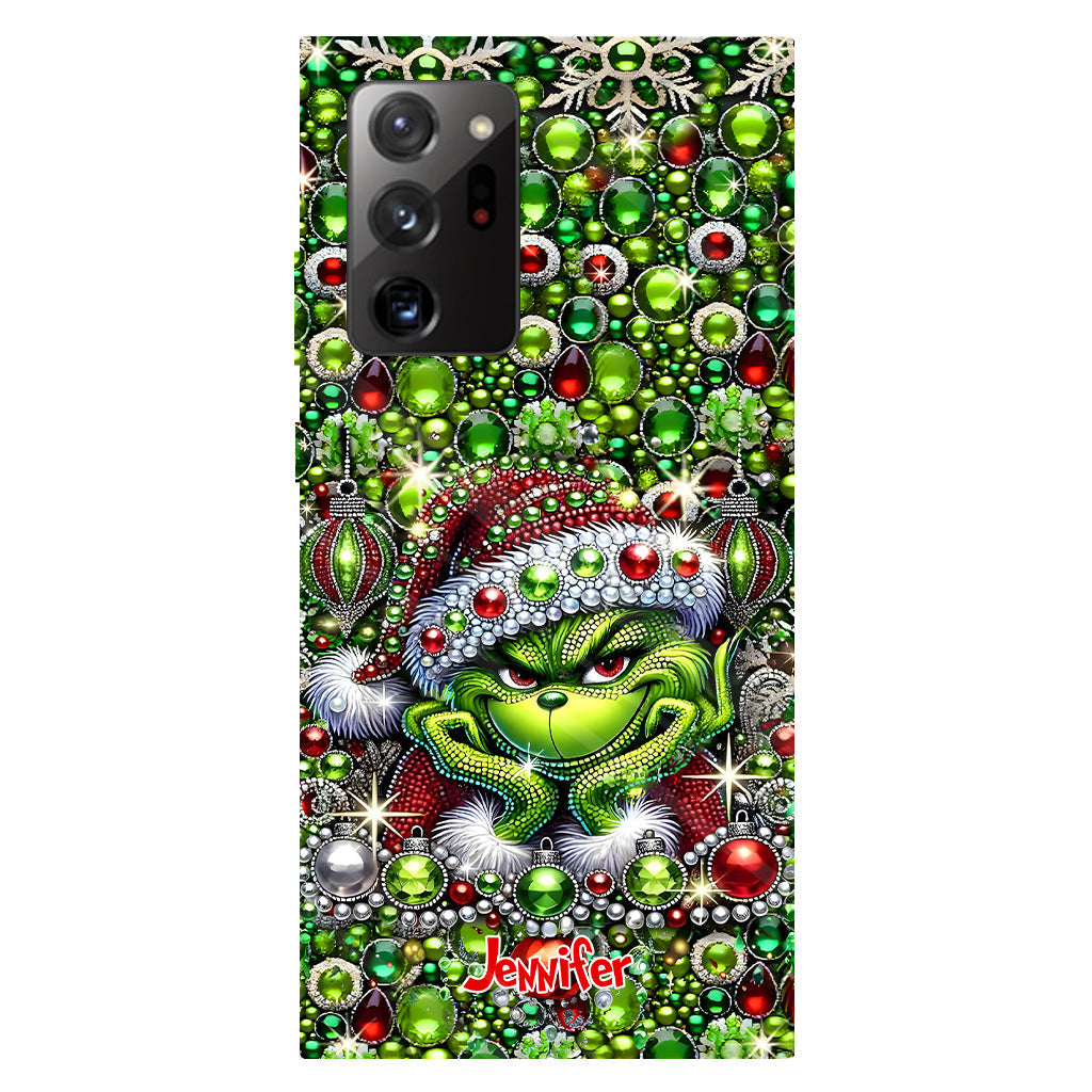 Joyeux Noël - Coque de téléphone personnalisée avec motif étole de Noël