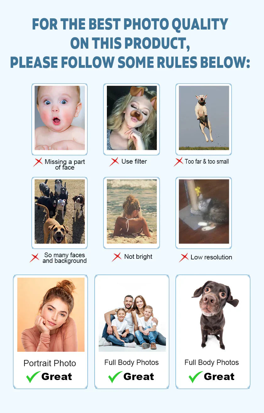 Ornement photo personnalisé - Ornement cheval personnalisé en forme de cheval